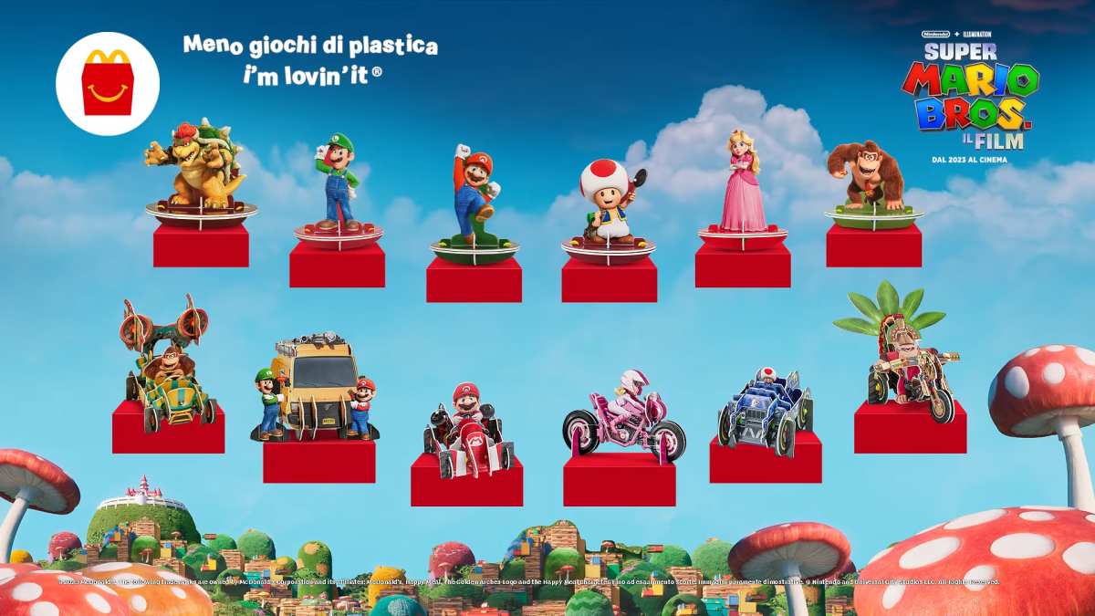 Super Mario Bros. Il Film – Disponibili in Italia i giocattoli di McDonalds  – Mario's Castle